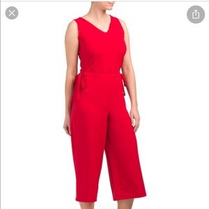 Carolina Belle Montreal Red Jumpsuit